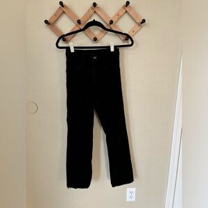 Black curdoroy pants